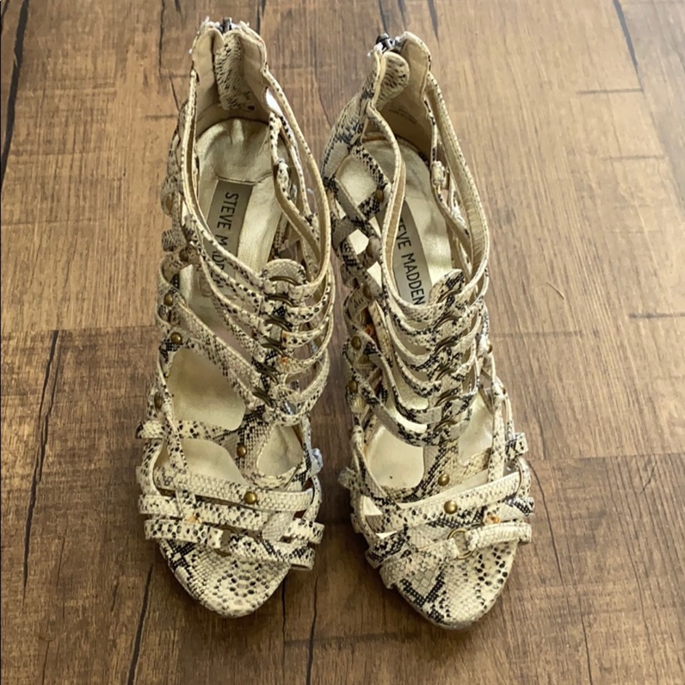 Snake skin Steve Madden heels